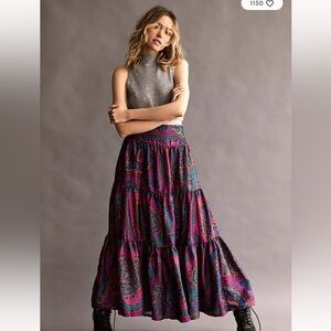 🌻 Free People Moonbeam Maxi Skirt